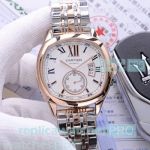 High Quality Clone Cartier MTWTFSS Rose Gold Bezel 2-Tone Rose Gold Watch